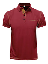 Men's Contrast Stitch Polo Shirt | Breathable Summer Fit