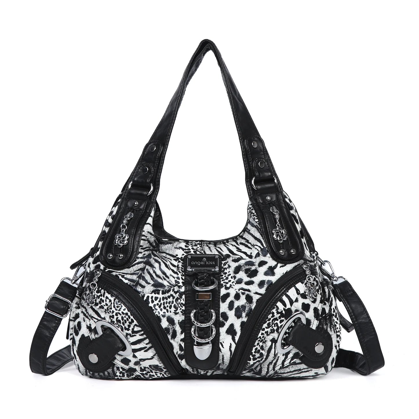Vintage Bag Women Handbags Brown Leopard Shoulder Bag Top-handle Handbag Fashion Satchel Dumpling Shoulder Bag Tote Hobos