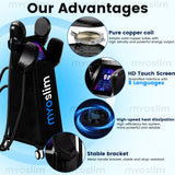 NEO PRO 6500W 15Telsa 200Hz RF Body Sculpting Machine Fat Burn Muscle Tone Device 4 5 Handles 6500W