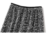 High Waisted Sequin Maxi Skirt Women Elegant Shiny Straight Skirts With Slit Summer Spring Black Long Sequin Skirt For Women
