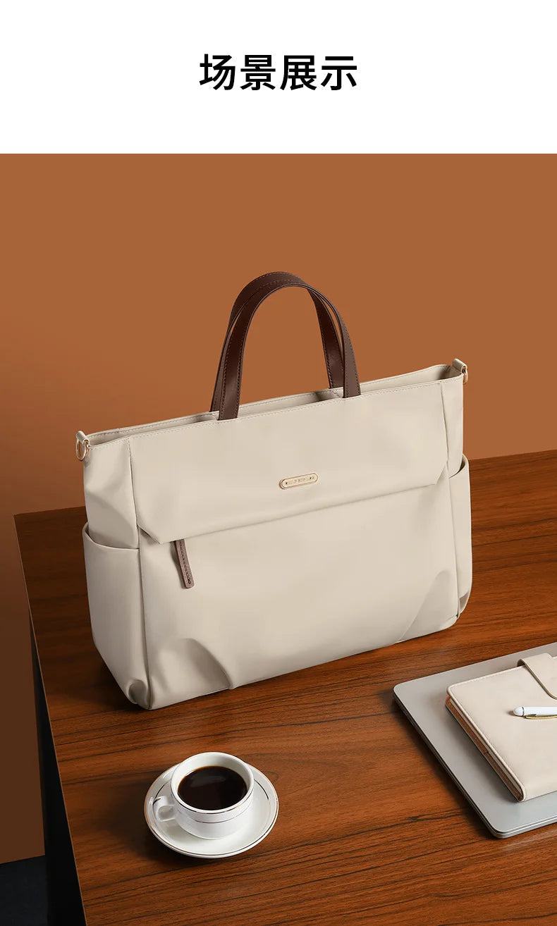 GOLF Women Business Handbag Briefcase Laptop Bag 15 Inch Waterproof Work Office Bag for Ladies Commuter Shoulder Bags Computer
