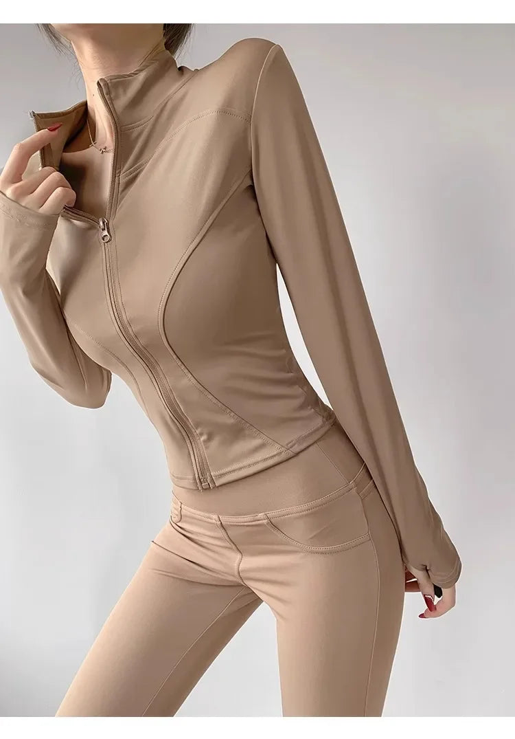 Quick-Dry Performance Yoga Jacket