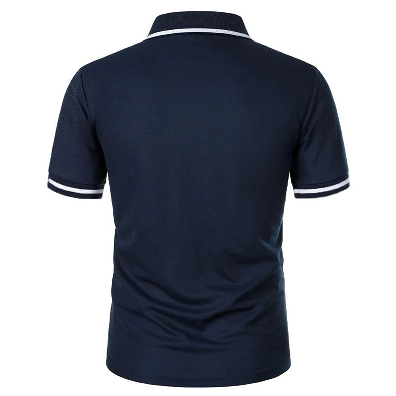 Men's Short Sleeve Knit Polo Shirt