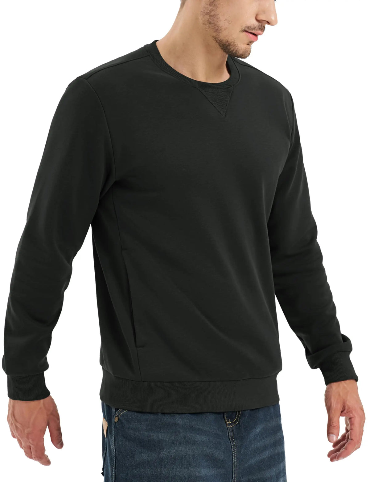 TACVASEN Men’s Fleece Crewneck Sweatshirt