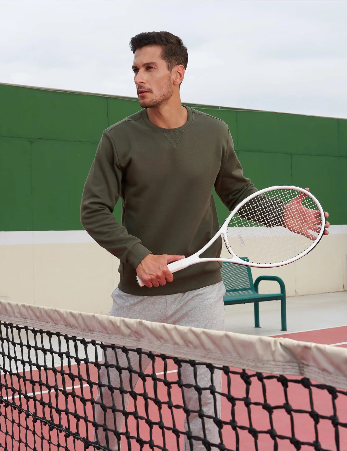 TACVASEN Men’s Fleece Crewneck Sweatshirt