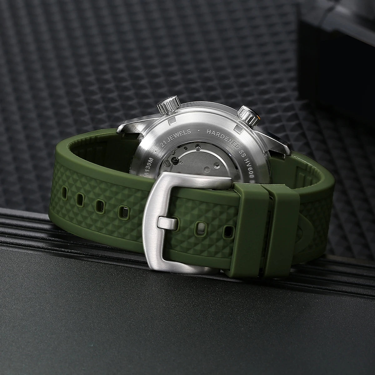 BERNY 20Bar Diver Men Mechanical Watch Miyota 8215 Super Luminous Sapphire Swiming Automatic Self Wind Silicone Men Wristwatch