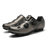 2026 MTB Cycling Sneaker Men A5 Leather Self-Locking Cleat Spd Road Bike Shoes Women Flat Trail Train Mountain Bicycle Shoes