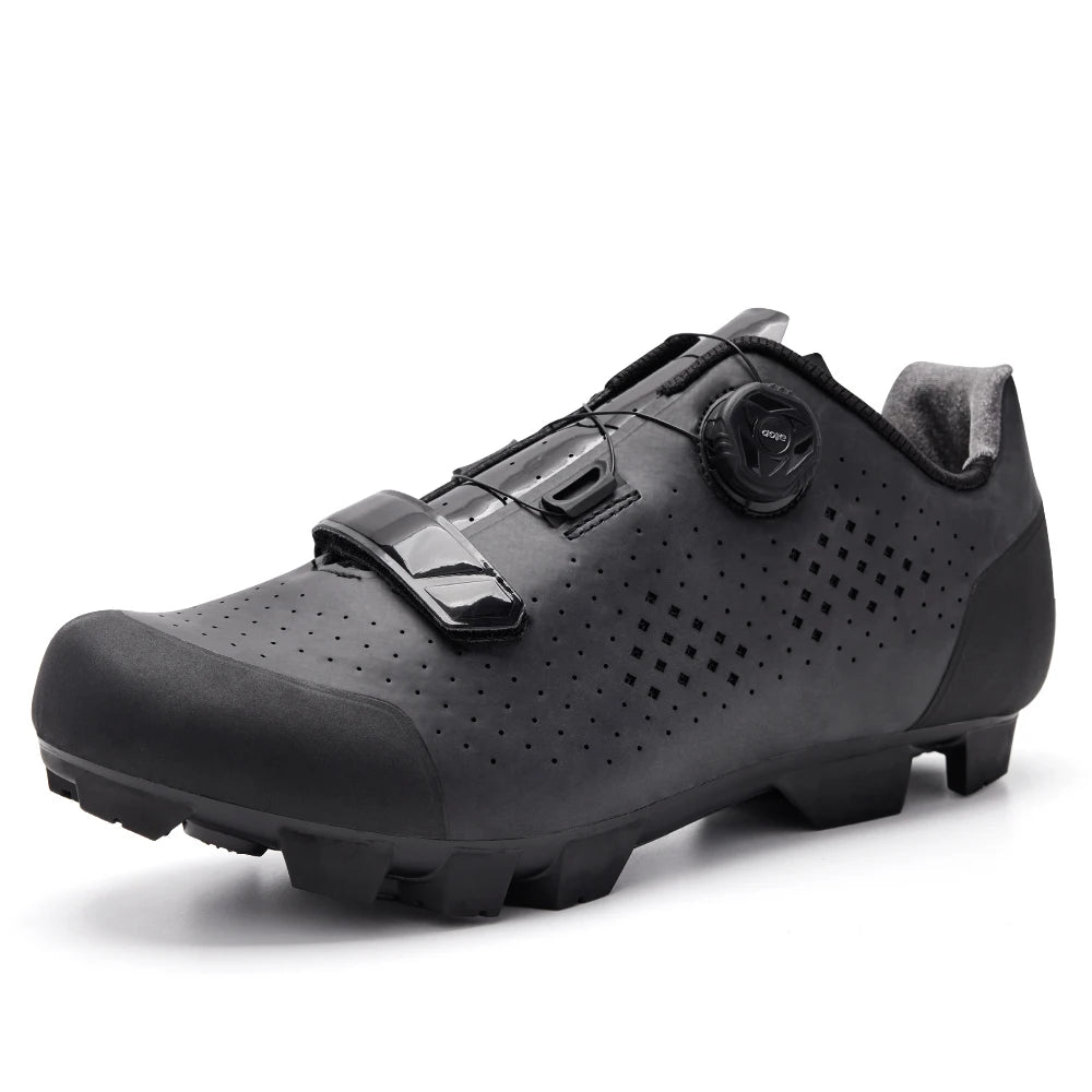 Santic Cycling Shoes MTB Mountain Bike Wear Resistant Breathable Bicycle Nylon Bottom Self-Locking Riding Shoes MN1128