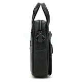 Genuine Leather Briefcase Bag for 15.6 inch laptop computer bag cowskin handbag for men male leather crossbody shoulder bag
