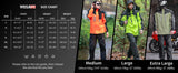 WOSAWE Unisex Waterproof Riding Rain Jacket | Reflective