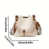 Ribbon Chain Large Capacity Bucket Bag