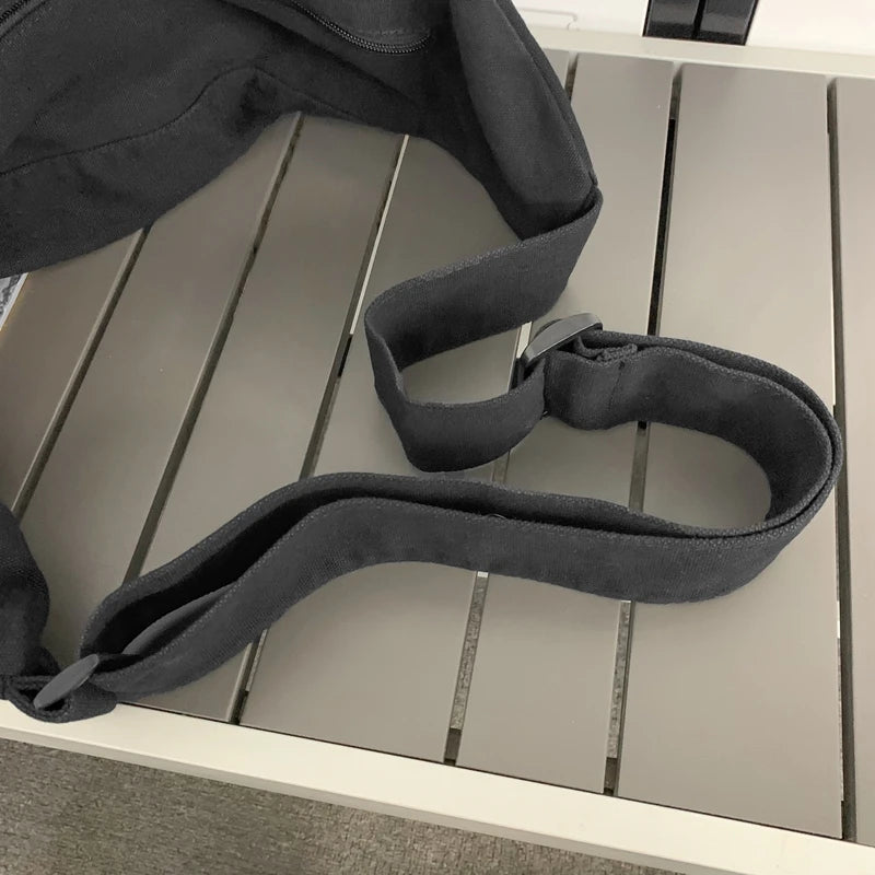 Solid Color Canvas Female Crossbody Bags For Women Large Capacity Shopping Messenger Bag Student Shoulder Bag Unisex School Bag