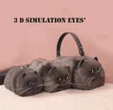 Gray Cat bag Messenger Bag versatile small and cute, fashionable bag Women's Cross bag autumn and winter design