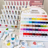 Eleanos 58-Color Gel Polish Set – TPO-Free, 15ml