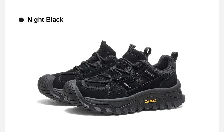 GOLDEN CAMEL Outdoor Hiking Shoes Men and Women Non-slip Breathable Sneakers Thick-soled Climbing Shoes for Men Shock Absorption