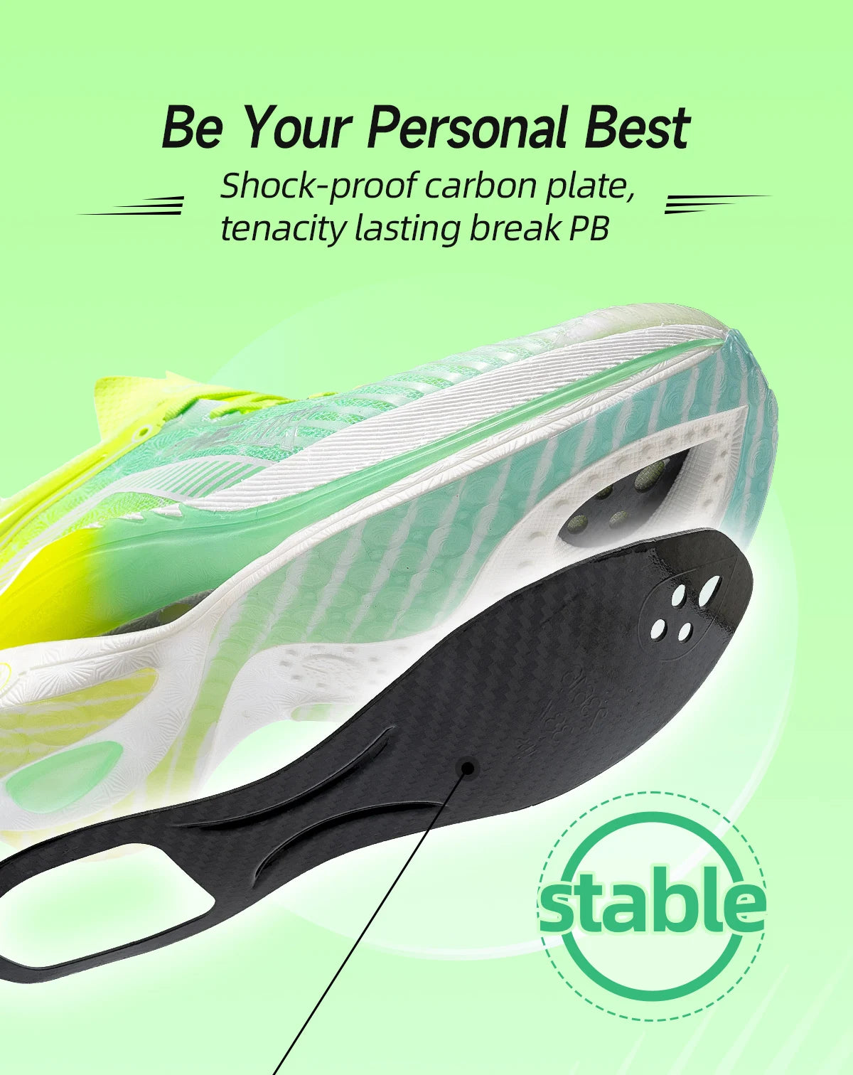 ONEMIX Pace Beam Marathon Running Shoes for Men Anti-slip Ultra-light Rebound Athletic Shoes Carbon Plate Sport Walking Sneakers
