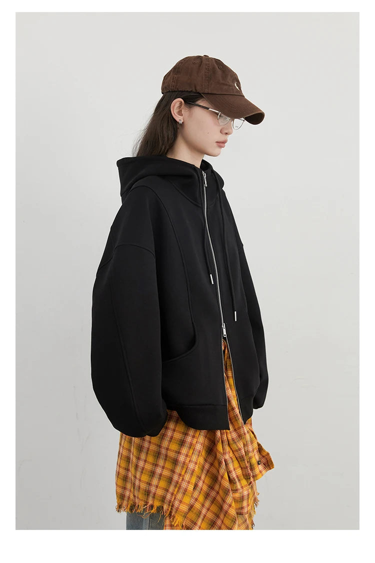 Women’s Relaxed Cotton-Blend Drawstring Hoodie