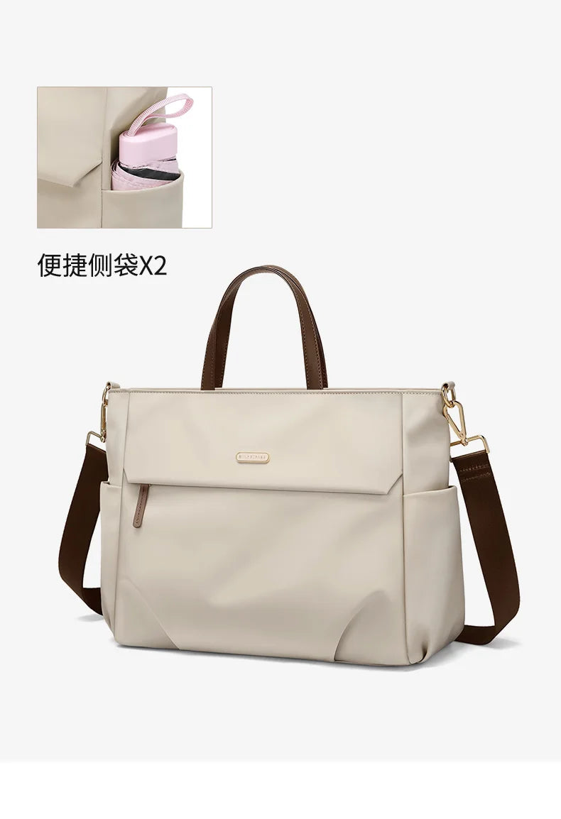 GOLF Women Business Handbag Briefcase Laptop Bag 15 Inch Waterproof Work Office Bag for Ladies Commuter Shoulder Bags Computer