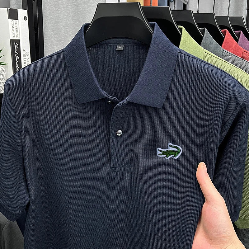 Men's Cotton Embroidered Polo Shirt