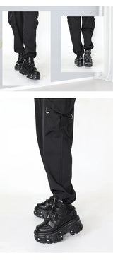 2026 New Punk Style Women Shoes Lace-up Heel Height 6CM Platform Shoes Woman Metal Decor Woman Sneakers Gothic Ankle Rock Boots