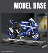 1/12 Yamaha R1M Toy Motorcycle Model Alloy Diecast with Shock Absorption Simulation Scale Motorcycle Model Toys for Kids Gifts