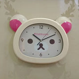 Rilakkuma Anime Wall Clock – Silent Quartz Bedroom Decor
