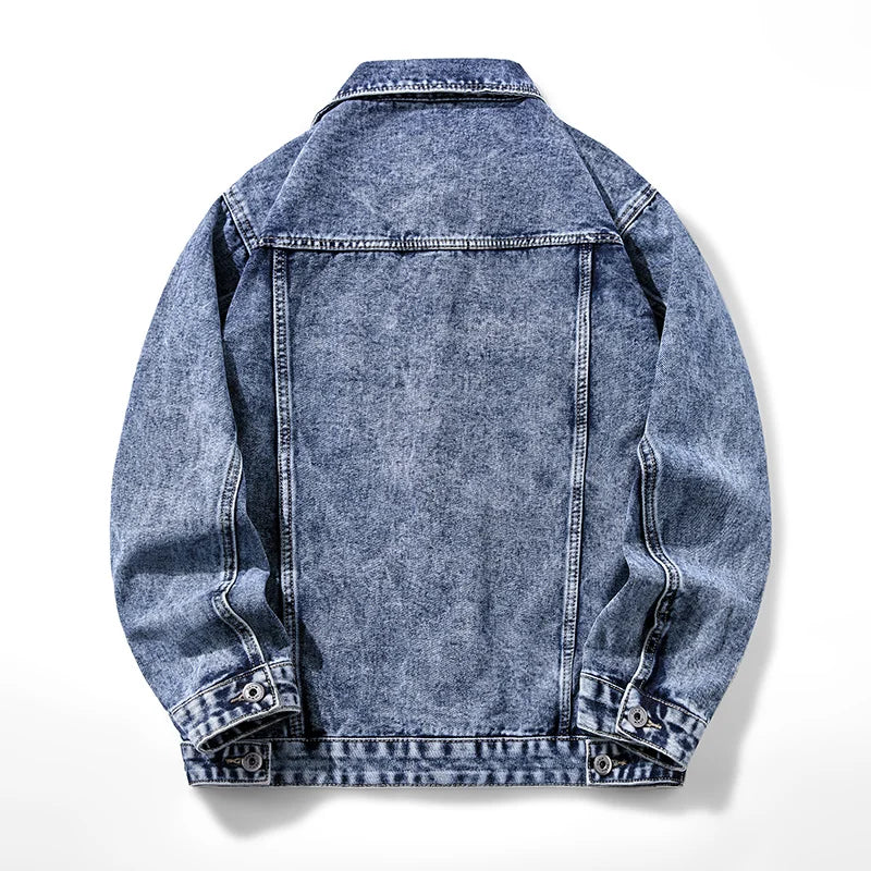 Washed Heavyweight Denim Jacket – Vintage Workwear