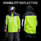 WOSAWE Unisex Waterproof Riding Rain Jacket | Reflective