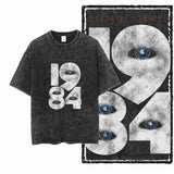 1984 Graphic Cotton Tee | Vintage Streetwear Men's T-Shirt