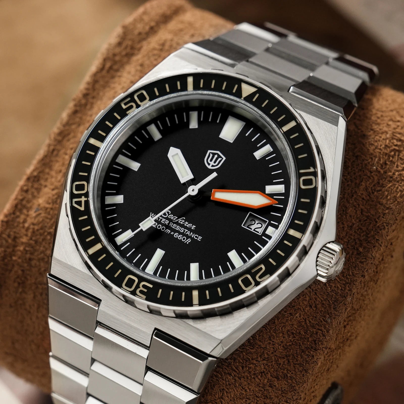 Watchdives WD0017 Watch VH31 Sweep Second Movement Stainless Steel Sapphire Crystal Business Wristwatch Vintage Watches