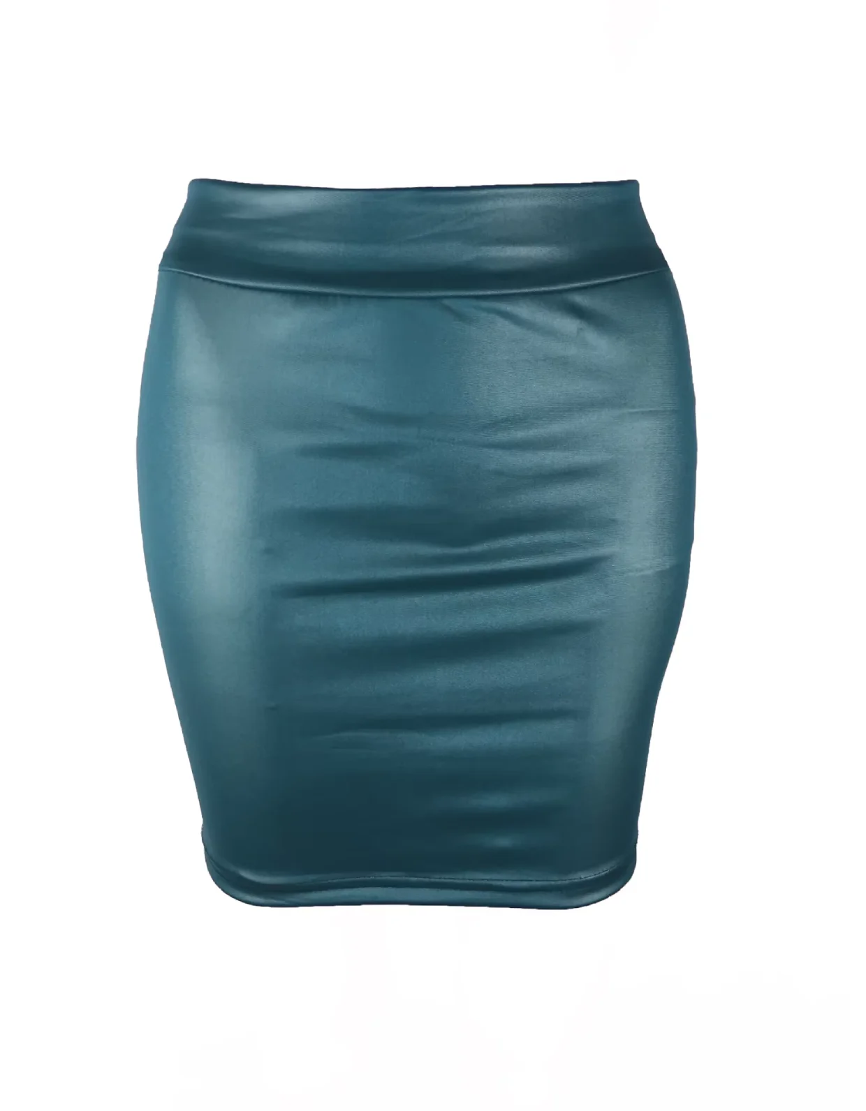 Chic Matte Leather High-Waist Mini Skirt | Slim Fit Nightclub & Streetwear