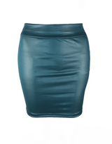 Chic Matte Leather High-Waist Mini Skirt | Slim Fit Nightclub & Streetwear