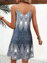 Women's V-Neck Spaghetti Strap Summer Dress