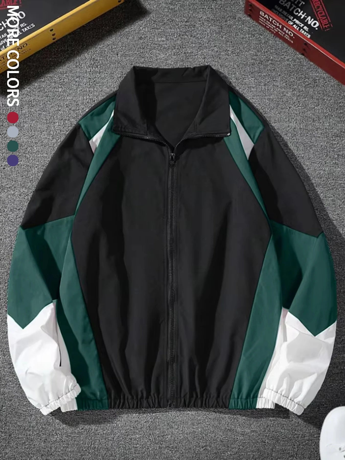 Men's Color-Block Jacket – Lightweight Travel Essential
