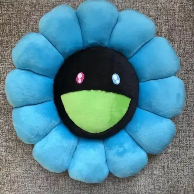 Rainbow Daisy Children's Plush Pillow, Japanese, Sunflower, Floor Game Mat Seat Pillow Sofa House Car Decoration Plush Pillow