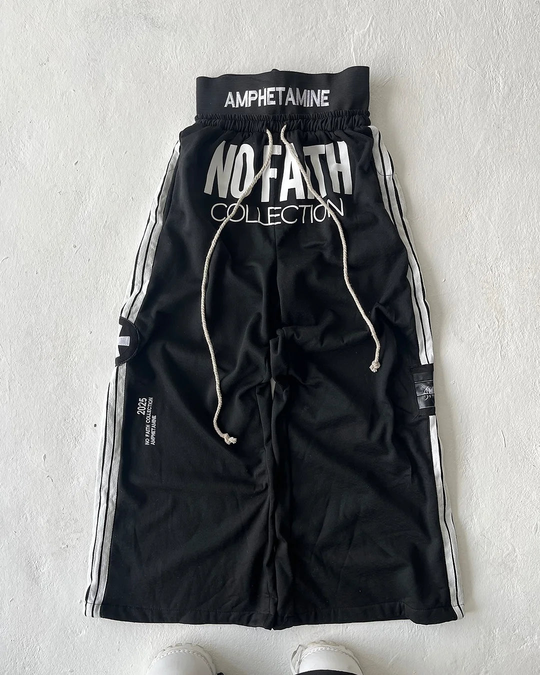 Y2K Gothic Striped Embroidered Streetwear Pants