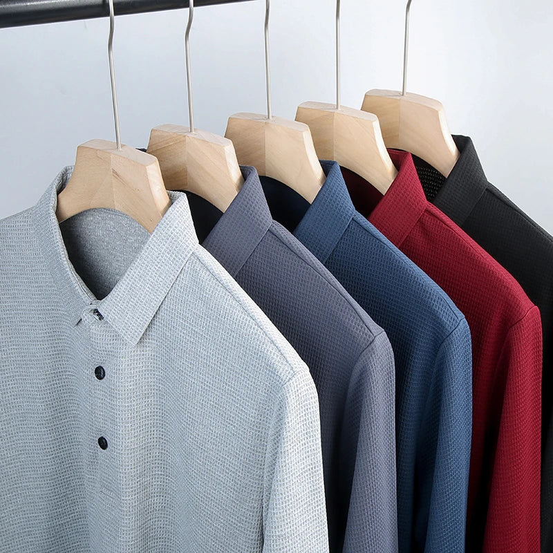Men's USA-Made Long Sleeve Performance Polo