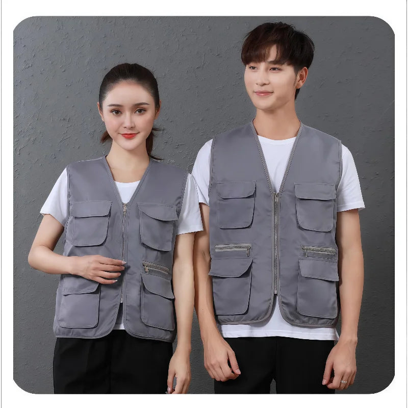 Men's Multi-Pocket Safari Vest – Lightweight All-Season Outerwear
