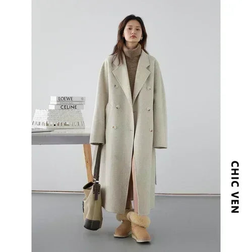 Retro Double-Sided Woolen Overcoat