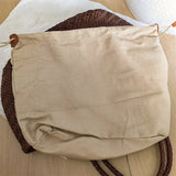 Luxury Designer Genuine Leather Cowhide Hand-woven Tote Bag High Quality Vintage Women's  Vacation Travel Beach Shoulder Bag