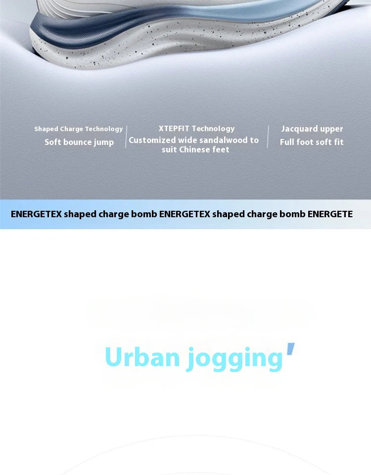 Xtep QINGYUN LITE Men's Professional Running Shoes 2025 Spring Wear-Resistant Cushioning Lightweight Sneakers 975219110056