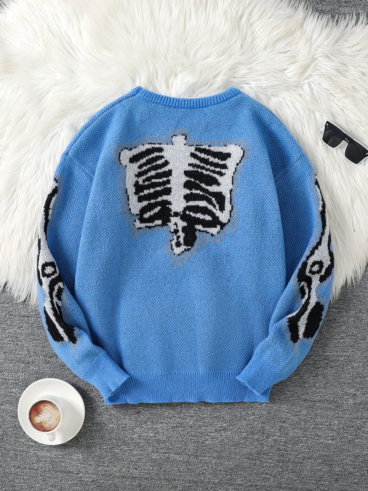 Men's Butterfly Jacquard Knit Sweater