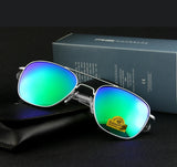 Men's Pilot Sunglasses – Mirror Lens UV400 Alloy Frame