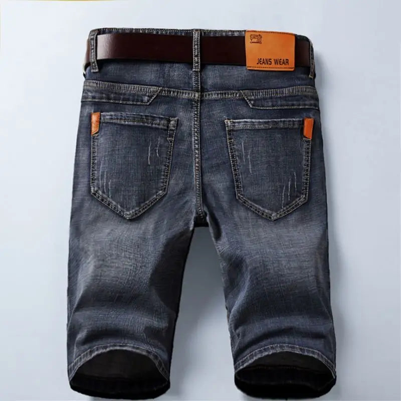 Men's Slim Stretch Denim Shorts | Summer Style