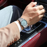 POEDAGAR Luxury Stainless Steel Watch
