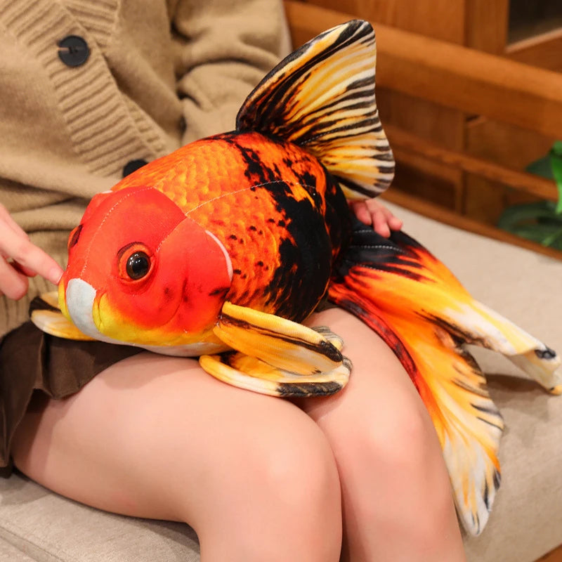 Goldfish  Lucky Koi Animals Plush Toys  Goldfish Cartoon Sift Dolls Kids Birthday Gifts Decor Throw Pillow Home Decor