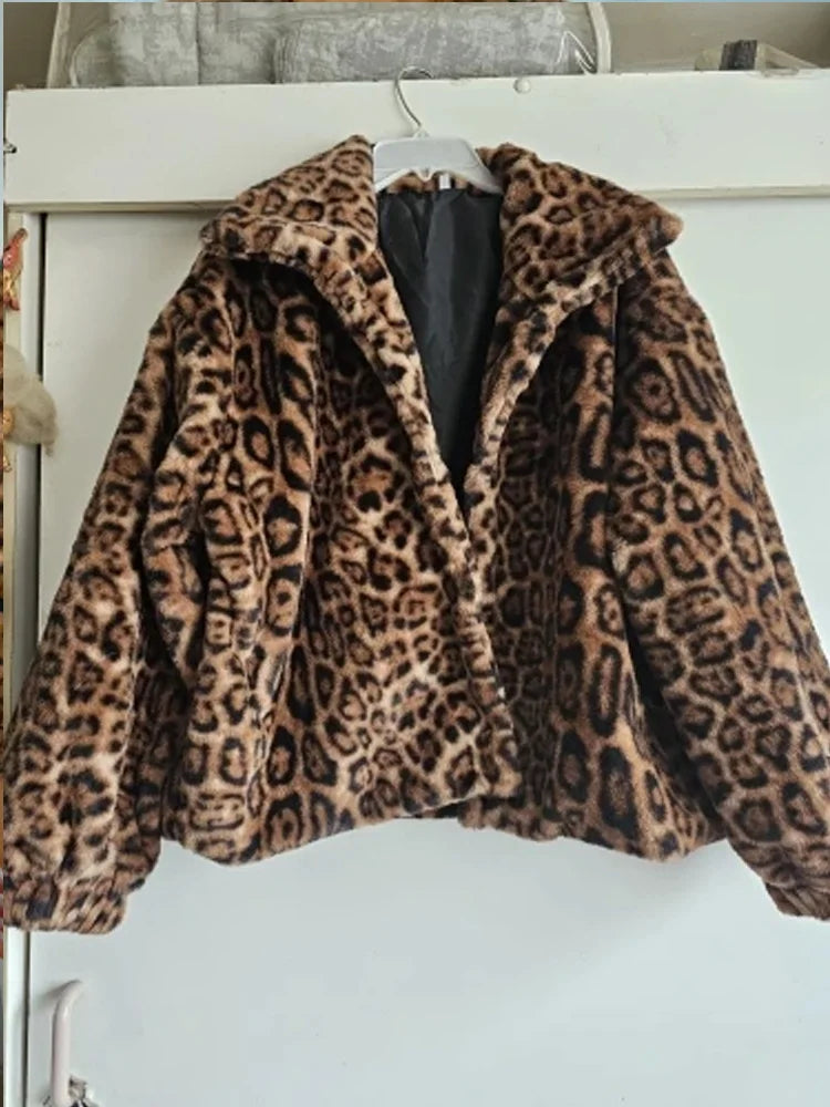 Leopard Print Casual Cardigan