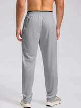 Men's Drawstring Activewear Pants with Zipper Pockets
