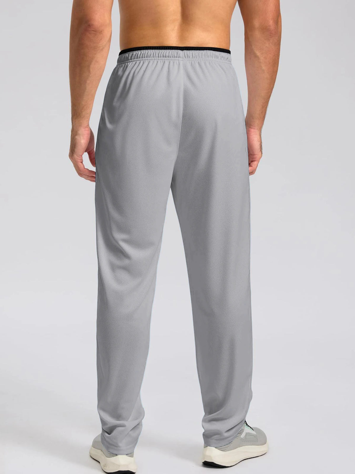 Men's Drawstring Activewear Pants with Zipper Pockets