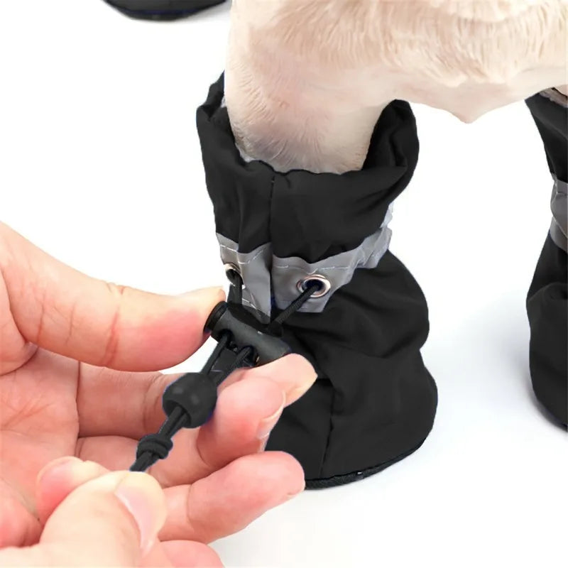 Dog Boots – Waterproof, Non-Slip & Reflective (4 Pcs)